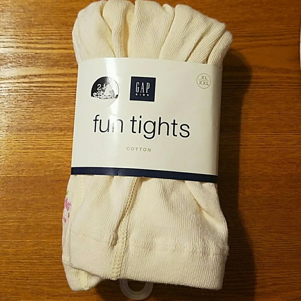 GAP kids NWT Flowered  Fun Tights. Size XL/XXL
